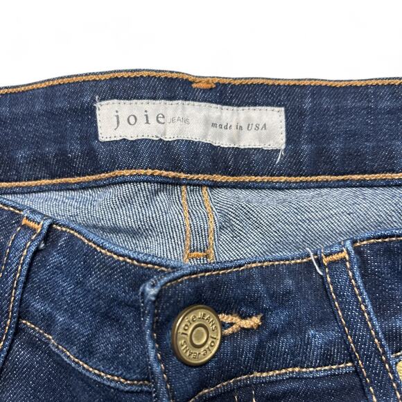 Joie Mid-Rise Skinny Jeans Dark Blue Ravine Womens 27 - Picture 3 of 11